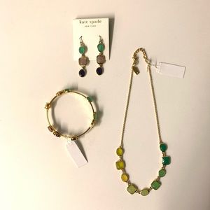 Ombré Kate Spade Necklace, Bracelet, and Earring Set